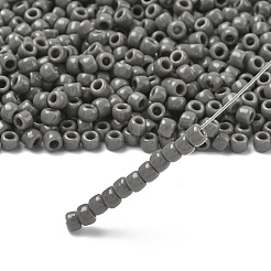 トーホー 6/0ラウンドビーズ  日本製シードビーズ  （53d）不透明なダークグレー  4mm  穴：1.5mm  約168個/10g&nbsp;X-SEED-TR06-0053D