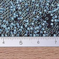 MIYUKIデリカビーズ  シリンダー  日本製シードビーズ  11/0  （db1672)パール裏地グレーシャーブルーab  1.3x1.6mm  穴：0.8mm  約10000個/袋  50 G /袋&nbsp;SEED-X0054-DB1672