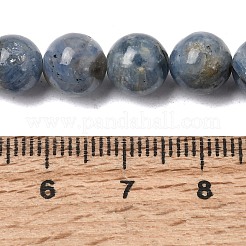 天然カヤナイト/シアナイト/ジステンビーズ連売り  ラウンド  8~8.5mm  穴：1mm  約48個/連  15.16~15.24''（38.5~38.7センチメートル）&nbsp;G-G272-A01-8mm