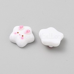 樹脂カボション  スター  ショッキングピンク  13.5x13x5.5mm&nbsp;RESI-CJC0011-51A
