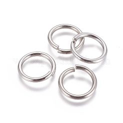 変色しにくい304ステンレススチール製オープン丸カン  ラウンド  ステンレス鋼色  10ゲージ  20x2.5mm  内径：15mm&nbsp;STAS-E464-09E-P
