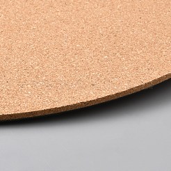 PPプラスチック＆コルク植木鉢パッド  屋内屋外鉢植え用  フラットラウンド  ブラック  358x4.5mm&nbsp;AJEW-WH0609-241A