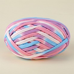 ポリエステル布糸 1 束  手編みの太い糸  クロゼット布糸  カラフル  5mm  約32.81ヤード（30m）/かせ&nbsp;OCOR-SZ0002-10F