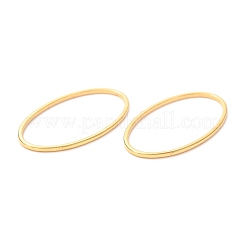 201 ステンレススチールリンクリング  オーバル  ゴールドカラー  26x14x1mm&nbsp;STAS-C030-04C-G