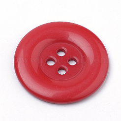 4つ穴アクリルボタン  フラットラウンド  ミックスカラー  34x3mm  穴：3mm&nbsp;BUTT-Q038-35mm-M