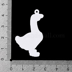 不透明なプリントアクリルパーツ  動物のチャーム  ガチョウチャーム  42.5x25x2mm  穴：1.6mm&nbsp;SACR-F018-01B