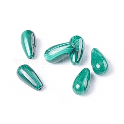 天然マラカイトビーズ  片穴  ティアドロップ  15.5~16.5x8mm  半分穴：1mm&nbsp;G-E557-14A