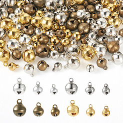 120本12スタイルアロイペンダント  鐘  ミックスカラー  8~12x5.8~9.5mm  穴：1.4~1.8mm  10個/カラー&nbsp;FIND-TA0004-75
