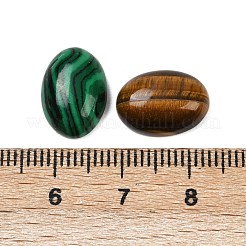 20個 10スタイルの天然・合成混合宝石カボションキット  オーバル  14x10x4.5~5.5mm  2個/スタイル&nbsp;G-SC0002-32