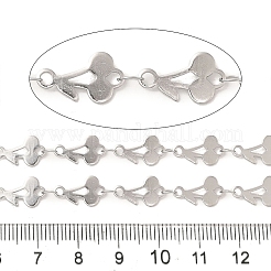 304ステンレススチールチェーン  チェリー  ハンダ付け  スプールで  ステンレス鋼色  13.7x7.5x0.7mm  10 m /ロール&nbsp;STAS-M075-02P