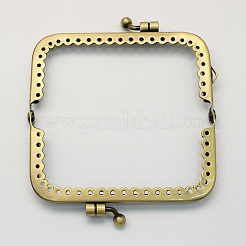 バッグクラフト用アイアン製がま口金具  アンティークブロンズ  55x89x9mm&nbsp;FIND-R022-11AB