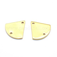 真鍮製コネクター  鉛フリー＆カドミウムフリー＆ニッケルフリー  三角形  18KGP本金メッキ  12.5x13x1mm  穴：1mm&nbsp;LS-KK-P155-69G-NR