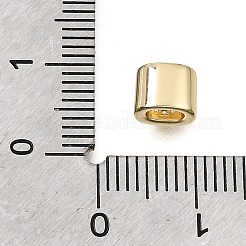 真鍮マイクロペーブクリアキュービックジルコニアビーズ  番号の楕円形の2  14KGP本金メッキ  6.5x5.5x5.5mm  穴：3x4mm&nbsp;CU-CBAA19F-01G-C