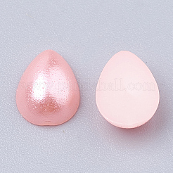 ABSプラスチックパール調カボション  ティアドロップ  ピンク  6x4x2mm&nbsp;SACR-R749-6x4mm-Z17