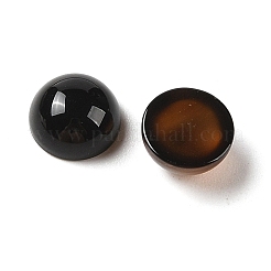 ナチュラルブラックオニキスカボション  染め＆加熱  半円  8x4mm&nbsp;G-B082-07A-03