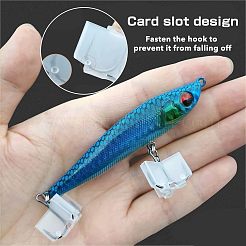 ABS プラスチック釣りフックボンネットトレブルフックカバー  標準フック用  ミックスカラー  16~28x15~29x10~16mm  穴：3.5~6.2mm  150個/セット&nbsp;KY-FH0001-01