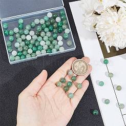 2連売り天然グリーンアベンチュリンビーズ連売り  ラウンド  8~8.5mm  穴：1mm  約47個/連  15.5インチ（39.37cm）&nbsp;G-GO0001-29B