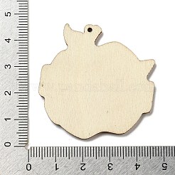 木製のペンダント  先生の日のテーマ  ペン  43.5x43x2.5mm  穴：1.6mm&nbsp;WOOD-H107-04-26