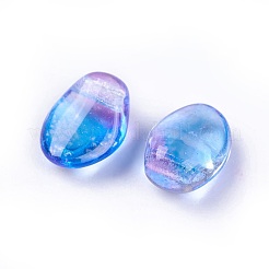 チェコガラスビーズ  チューリップの花びら/ユリの花びら  空色  8.5x6x4mm  穴：1mm  約380個/袋  95~100 G /袋&nbsp;GLAA-L025-D01