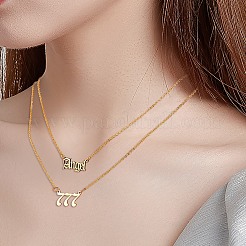 数のペンダントジュエリー作りのパーツキット  エンジェル201ステンレススチールリンク1個を含む  201ステンレススチールペンダント9個  ゴールドカラー  ペンダント：9pcs / セット&nbsp;DIY-SZ0006-37