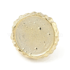 合金カボションセッティングペンダント  プレーンエッジベゼルカップ  どんぐりビーズキャップ  ゴールドカラー  17x12mm  穴：1.6mm  内径：13.5mm&nbsp;FIND-M048-01G