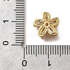 真鍮パヴェキュービックジルコニアマルチ連リンク  花  18KGP本金メッキ  透明  11x11.5x5mm  穴：1.2mm&nbsp;KK-F913-09G-02
