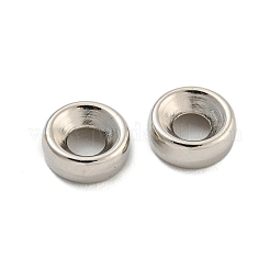 Ccbプラスチックスペーサービーズ  ディスク  プラチナ  6.5x2.5mm  穴：2.5mm&nbsp;LS-CCB-L014-10P