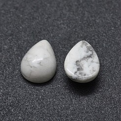 天然石ハウライトカボション  ティアドロップ  8x6x3mm&nbsp;X-G-O175-22-26