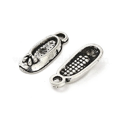 合金のチベット風チャーム  カドミウムフリー＆鉛フリー  靴  アンティークシルバー  16.5x6x3mm  穴：1.6mm  約2000個/1000g&nbsp;FIND-M047-50AS