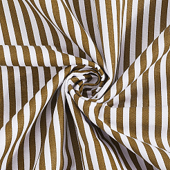 縞模様の綿織物  長方形  淡い茶色  1000x1600x0.2mm&nbsp;DIY-PH0037-96B