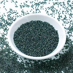 MIYUKIデリカビーズ  シリンダー  日本製シードビーズ  11/0  （db0276)裏地付きエメラルドab  1.3x1.6mm  穴：0.8mm  約10000個/袋  50 G /袋&nbsp;SEED-X0054-DB0276