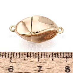 鉄製ネジ留め具6個  ツイストオーバル  18KGP本金メッキ  20x8x8mm  穴：1mm&nbsp;IFIN-T021-02G