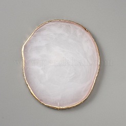 樹脂模造天然石風プレート  メイクアップ化粧品ネイルアートツール  雪  9.15~9.2x8~8.1x0.6cm&nbsp;MRMJ-WH0081-05