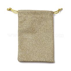 グリッターコットンパッキングポーチ  長方形  ミックスカラー  14.7x10x0.7cm&nbsp;ABAG-Q001-02C