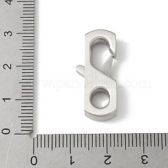 316サージカルステンレススチール製カニカン  ステンレス鋼色  26x11x4.5mm  穴：5x4.5mm&nbsp;STAS-H234-05P