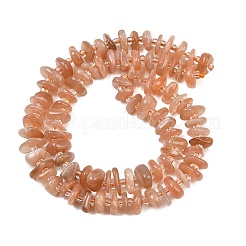 天然石サンストーンビーズ連売り  ナゲット  7.5~13x6~13x2~5mm  穴：0.9mm  約68~86個/連  15.35~15.75''（39~40センチメートル）&nbsp;GG-CBA3A44-B08-01