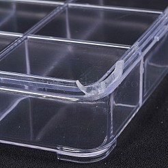 （訳あり商品）  プラスチックビーズ収納ケース  12のコンパートメント  透明  23x15x3.5cm&nbsp;TOOL-XCP0001-03