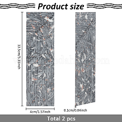 炭素繊維シート  ナイフハンドル作り用  長方形  グレー  135x41x1mm&nbsp;DIY-WH0488-94