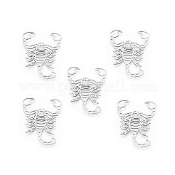 201 ステンレススチール製フィリグリージョイナー  サソリ  ステンレス鋼色  38x30.5x1mm&nbsp;STAS-N090-LA924-1