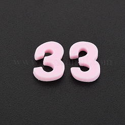 手作り樹脂クレイカボション  NUM。3  ピンク  9~11x4.5~7.5x1~3mm  約9000個/1000g&nbsp;CLAY-N006-113-03