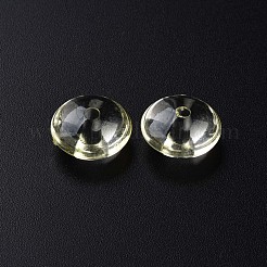 透明なアクリルビーズ  フラットラウンド  ミックスカラー  14x7mm  穴：2mm  約615個/500g&nbsp;MACR-S373-110-B