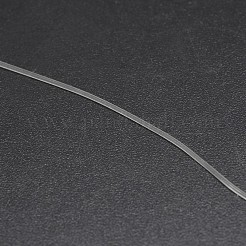 韓国の平らな弾性結晶ストリング  弾性ビーズ糸  ストレッチブレスレット作り用  透明  1mm  約1093.61ヤード（1000m）/ロール&nbsp;EW-D005-B