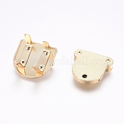 合金バッグツイストロックアクセサリー  ハンドバッグターンロック  ライトゴールド  29.5x30.5x24mm  穴：6x25mm&nbsp;AJEW-WH0104-50G