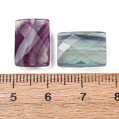 天然の蛍石ビーズ  長方形  多面カット  14~14.5x10~10.5x5.5~6mm  穴：1.2~1.4mm&nbsp;GG-C001-01D