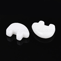 天然石ホワイトジェイドビーズ連売り  ズニベア  12~13x18.5~19.5x6~6.5mm  穴：1mm  約28~33個/連  12.99~16.54インチ（33~42cm）&nbsp;G-F783-G10-01-01