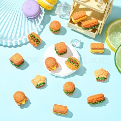 16個 8スタイル レジンミニモデル  ハンバーガーの模造品  マイクロ風景装飾アクセサリー  小道具の装飾のふりをする  ミックスカラー  21.5~33.5x15.5~25.5x10~22.5mm  2個/スタイル&nbsp;DJEW-CJ0001-17