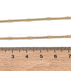 10mm 304ステンレススチールラウンドスネークチェーンネックレス1.8個  イオンプレーティング（ip）  ゴールドカラー  17.52インチ（44.5cm）&nbsp;NJEW-G203-09G