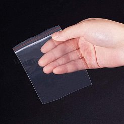 長方形の再封可能な袋  ジップトップバッグ  トップシール薄いです  透明  12x8cm  片側の厚さ：1.2ミル（0.03mm）  約100個/袋&nbsp;OPP-PH0001-15-8x12cm