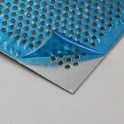 アルミ細目ストレーナー  長方形  プラチナ  300x150x1mm  穴：3mm&nbsp;DIY-WH0308-555