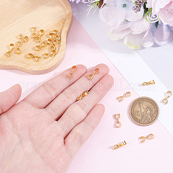 真鍮製アイスピックピンチベイル30個  18KGP本金メッキ  9x2.5mm  穴：4.5x3.5mm  ピン：0.9mm&nbsp;KK-BBC0024-43A
